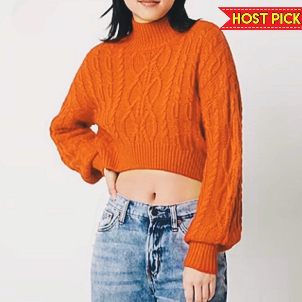 𝐀𝐑𝐈𝐙𝐎𝐍𝐀 𝐉𝐄𝐀𝐍 𝐂𝐎 | NWT BURNT ORANGE KNIT MOCK NECK SWEATER